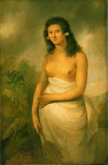 John Webber The Tahitian Princess Poedua, the daughter of Orio, Chief of Raiatea